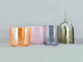 Load image into Gallery viewer, Crystal Waters 4 bowl harmonised set of Alchemy Crystal Tones Quartz Singing Bowl