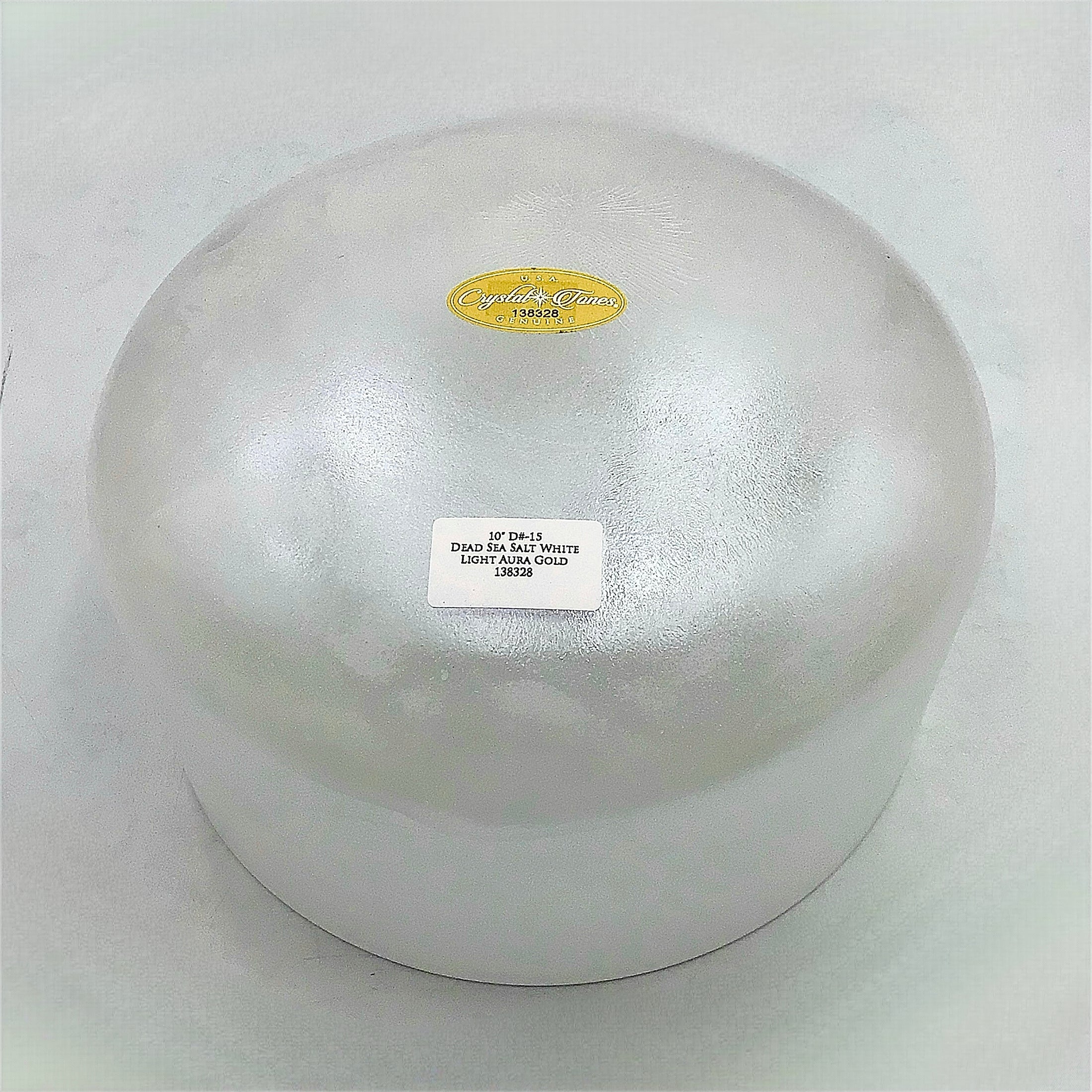 Dead Sea Salt White Light Aura Gold Alchemy™ by Crystal Tones® 10" D#-15
