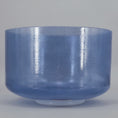 Load image into Gallery viewer, Blue crystal sound bowl on a gray background
