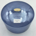 Load image into Gallery viewer, Blue crystal singing bowl with 'Crystal Tones' branding on a white background
