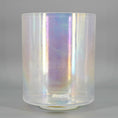 Load image into Gallery viewer, Iridescent Crystal sound bowl on a gray background
