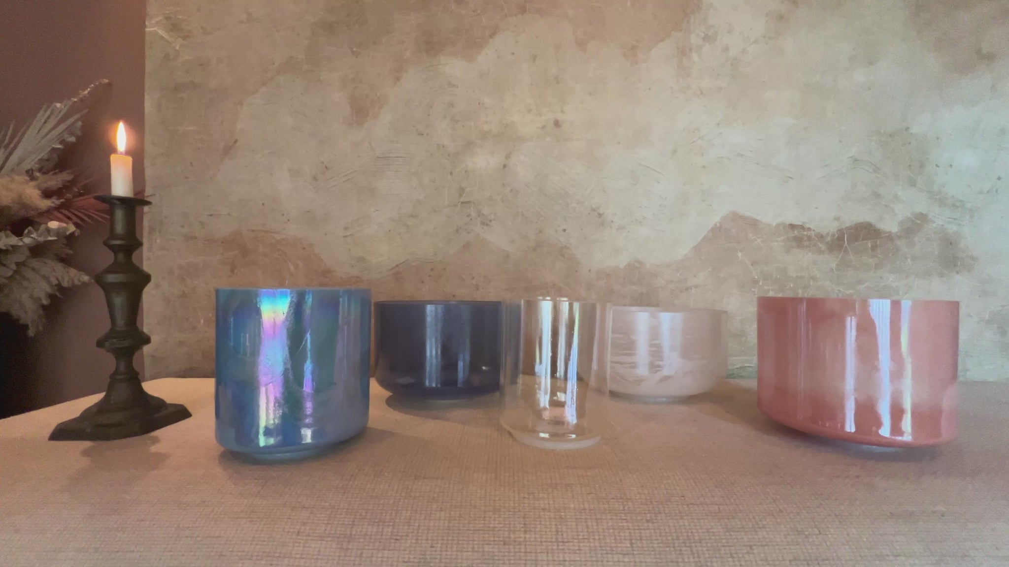 Listen to Sonic Bloom crystal sound bowl set